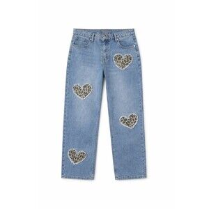 Cali 1850 Womens Jeans Size 5 / 27  Heart Embroidered Patch Denim New with Tags